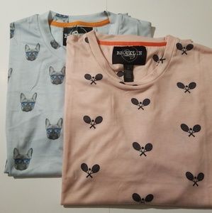 Print Tshirt Frenchie Dog Print T-Shirt Tennis